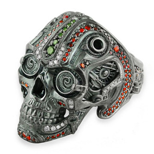 Steampunk Skull Ring